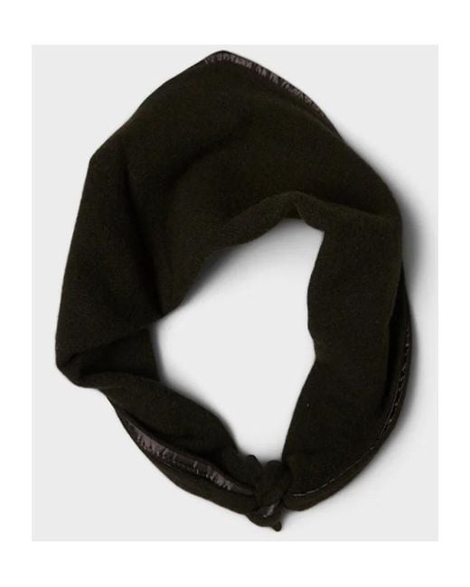 Rier Black Lasagne-Shape Scarves for men