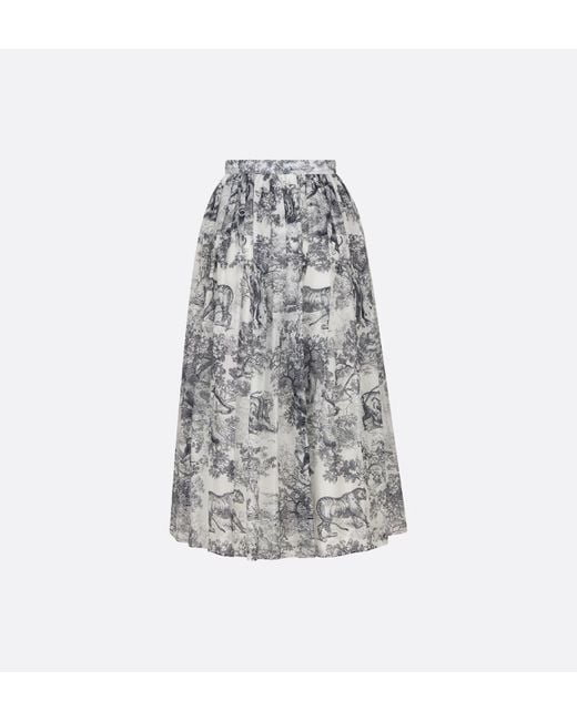 Dior Gray Mid-Length Skirt