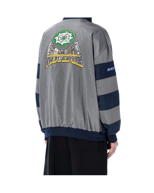 Adidas Originals Blue X Brain Dead Half-Zip Track Sweatshirt for men