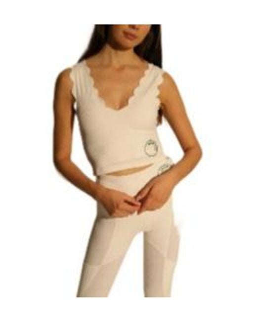 Marysia Swim White V-Neck Sleeveless Top