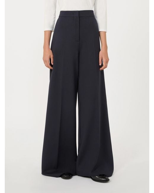 Max Mara Blue Pocket Casual Pants