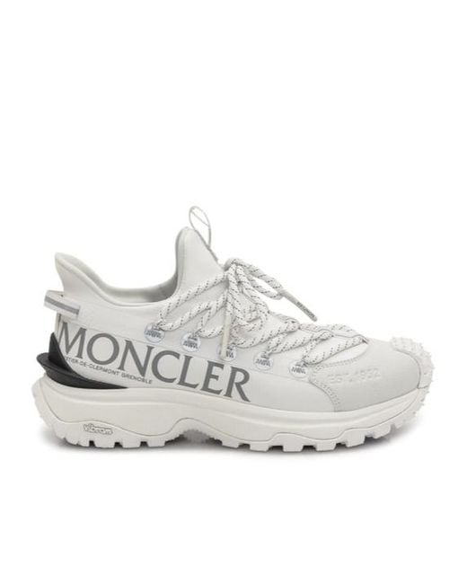 Moncler White Trailgrip Sneakers For The Active Explorer