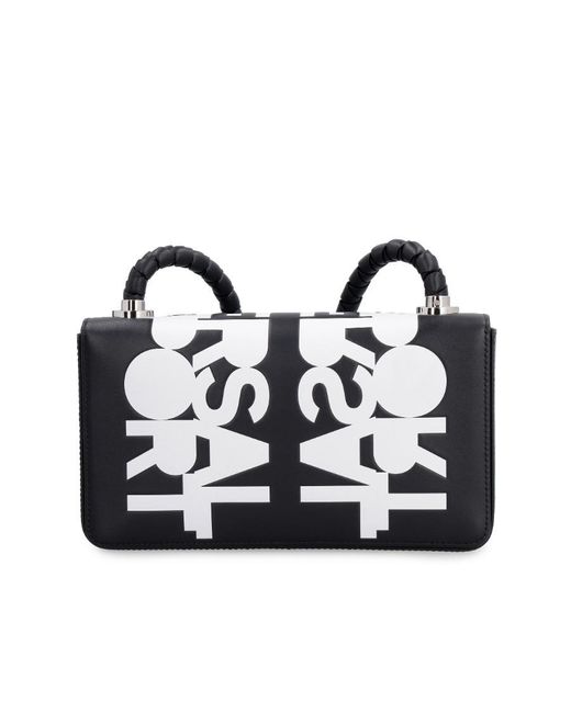 Burberry Black Woven Strap Messenger Bag for men