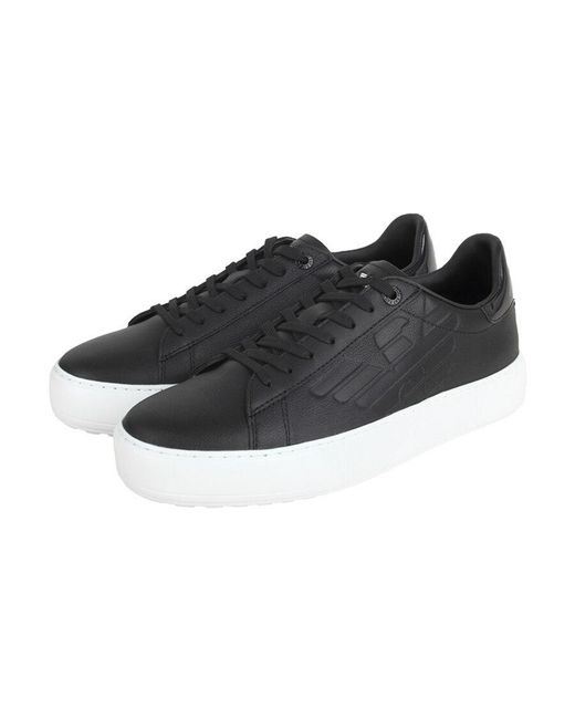 EA7 Black Tie Casual Sports Shoes for men