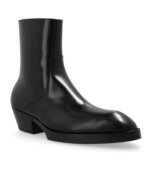 Bottega Veneta Black Side Zipped Boots for men