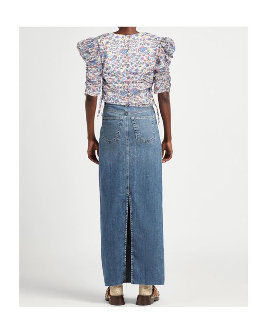 Isabel Marant Blue Floral Crop Top