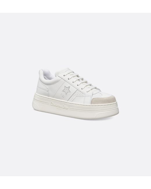 Dior White Round Toe Low-Top Casual Shoes