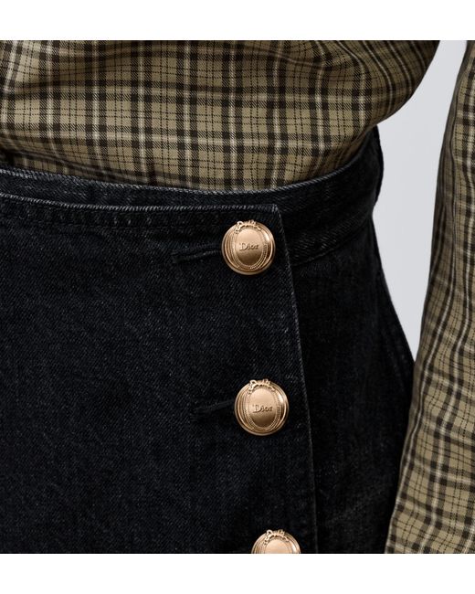 Dior Black Button-Decorated Shorts for men