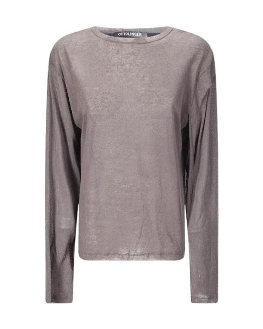 OTTOLINGER Gray Long-Sleeve Top