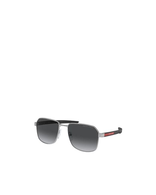 Prada Linea Rossa Multicolor Prada Eyewear Rectangular Frame Sunglasses for men