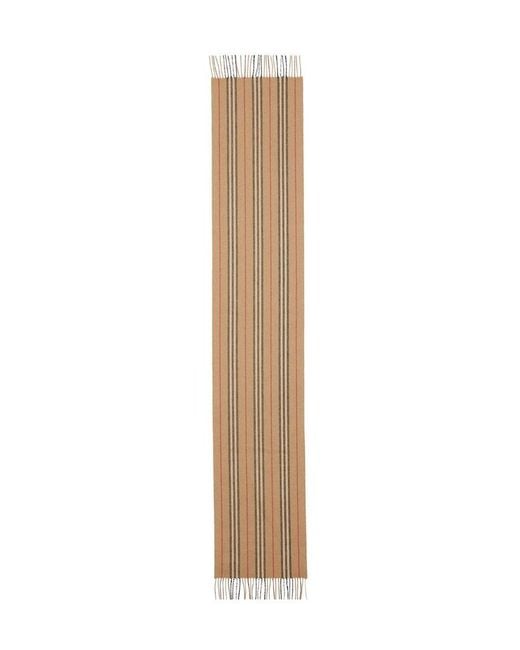 Burberry Natural Iconic Striped Scarf