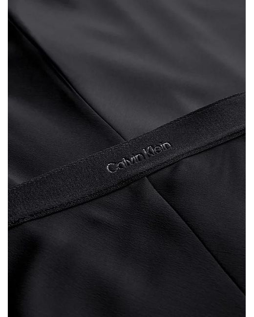 Calvin Klein Black Crepe Midi Skirt