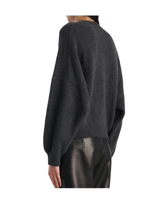 Khaite Black Margaux Crewneck Jumper