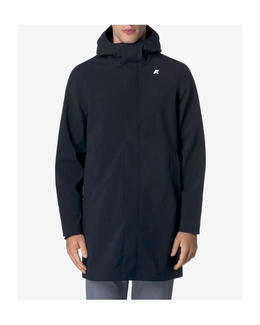 K-Way Blue Thomas Bonded Parka for men
