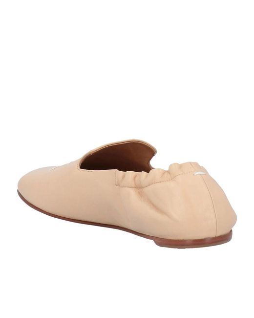 Maison Margiela Natural Solid Color Loafers