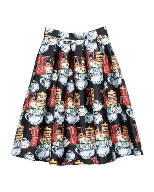 ALESSANDRO ENRIQUEZ Red Printed Skirt