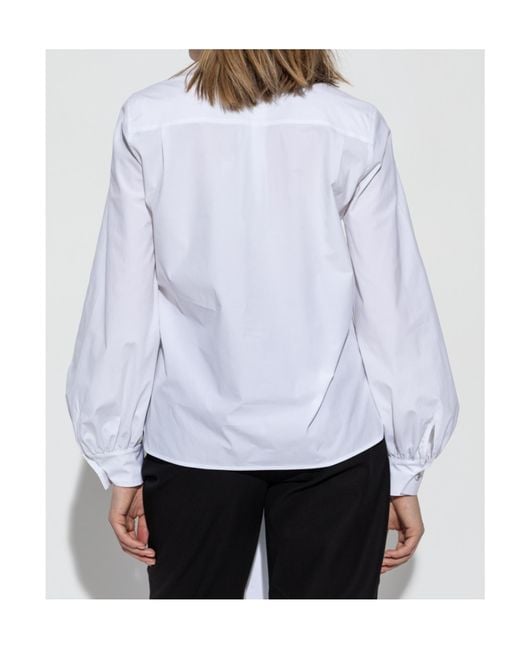 Max Mara White Bosforo Long-Sleeved Shirt
