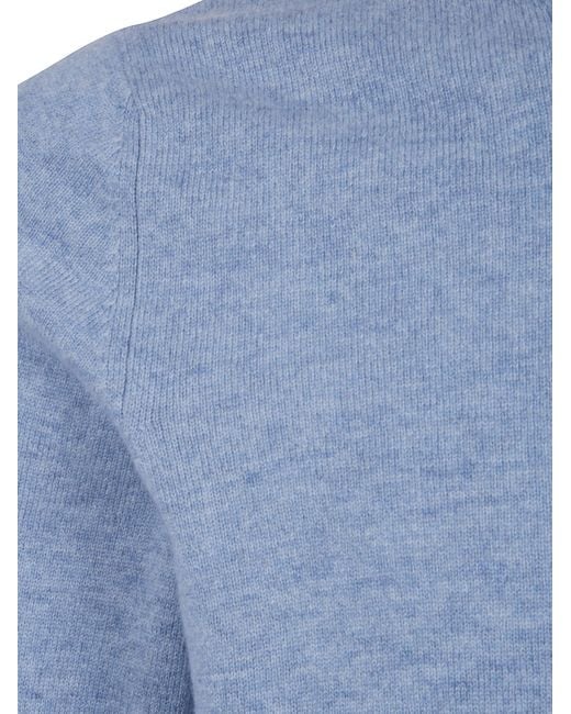 Gran Sasso Blue Crew Neck Sweater for men