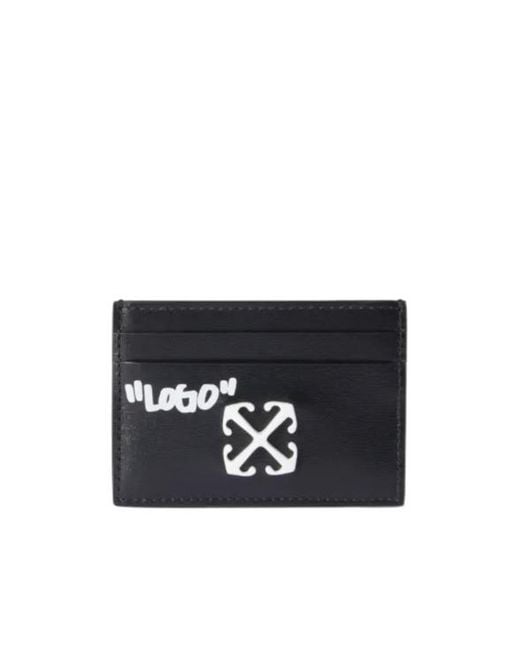 Off-White c/o Virgil Abloh Black Jitney Quote Card Case