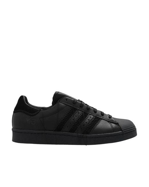 Y-3 Black Superstar Low-Top Sneakers for men