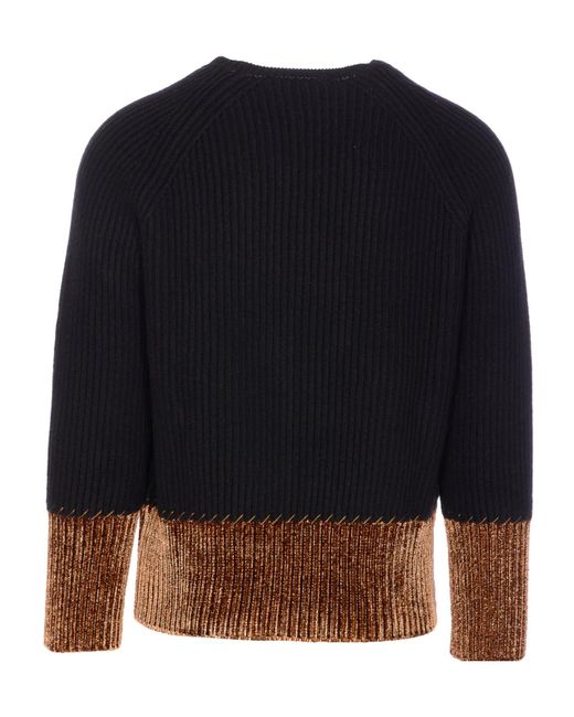 Marni Blue Long-Sleeved Sweater for men