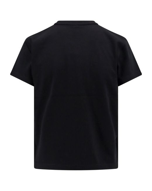 T By Alexander Wang Black Regular Fit Crewneck T-Shirt