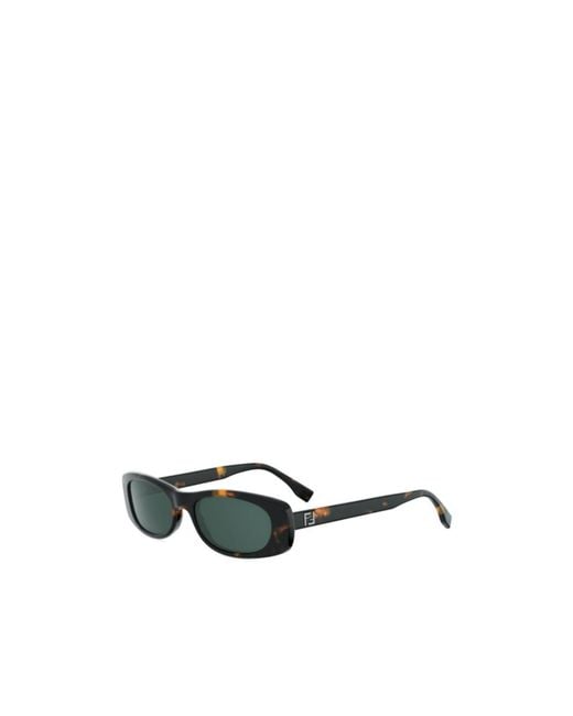 Fendi Green Rectangular Frame Sunglasses for men