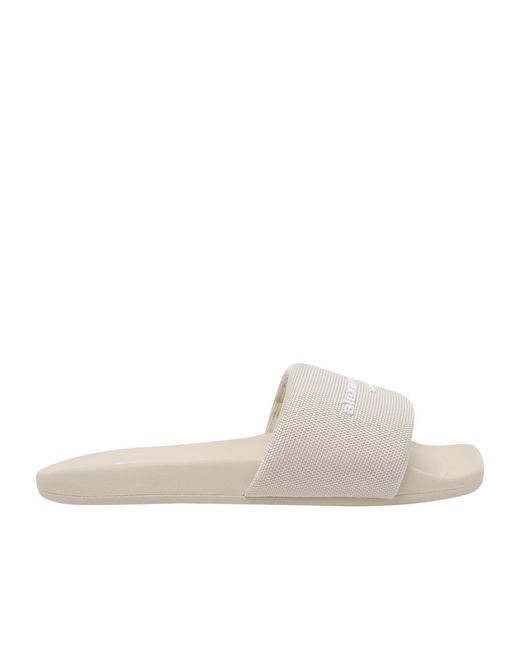 Alexander Wang White Aw Pool Slides