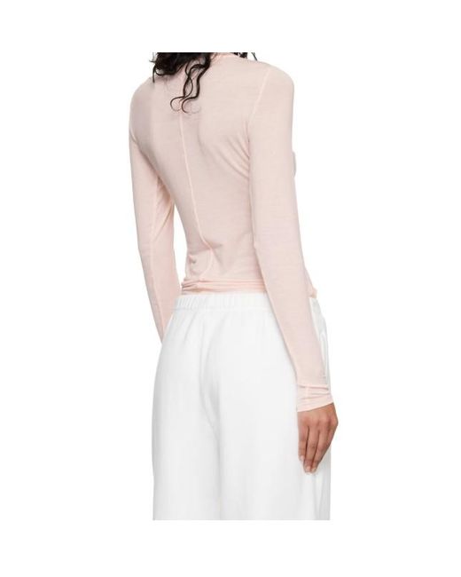 Skims White Translucent Elastic Blouse