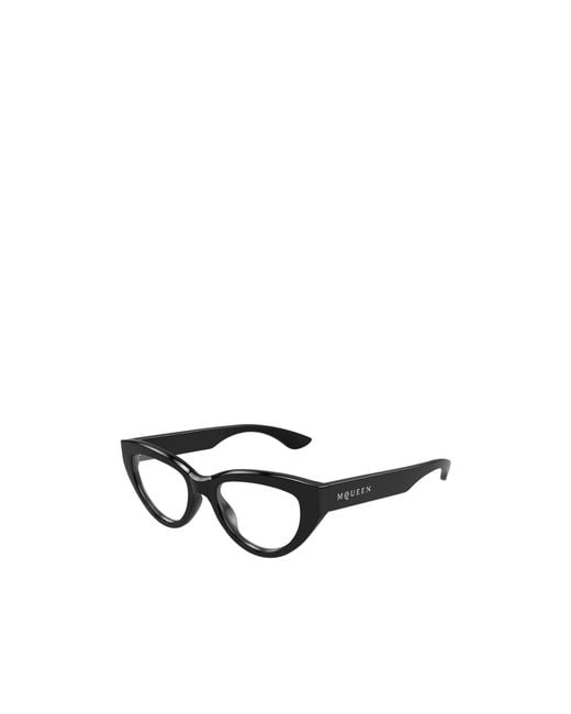 McQueen White Eyewear Cat-Eye Frame Glasses