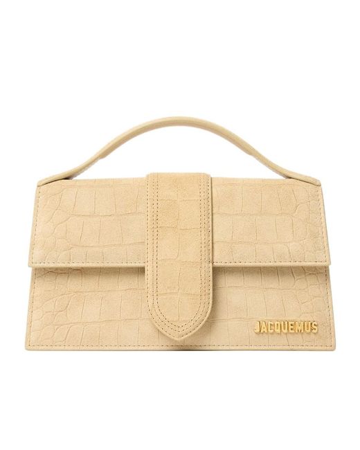 Jacquemus Natural Le Bambino Large Top Handle Bag