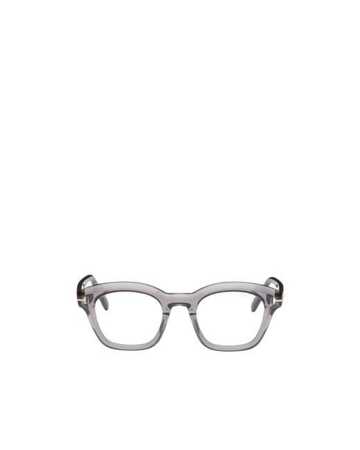 Tom Ford Metallic Eyewear Square Frame Glasses for men