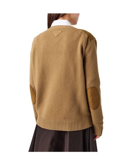 Prada Brown Versatile Knitted Sweater