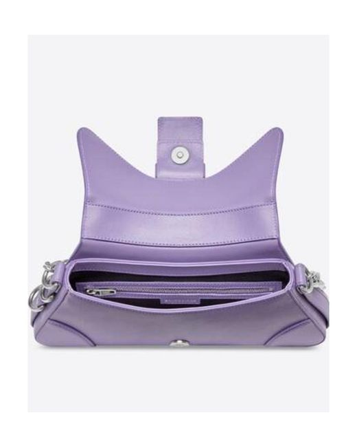 Balenciaga Purple Lindsay Chain-Link Small Shoulder Bag