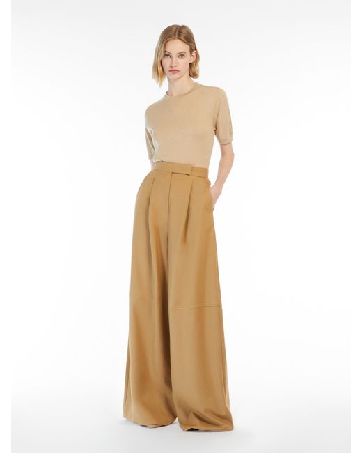 Max Mara Natural Warren Crewneck Knitted Top