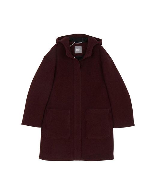 Max Mara Red Hooded Coat