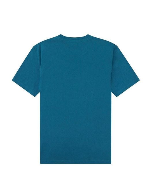 Just Cavalli Blue T-Shirt With Round Neck And Short Sleeves for men