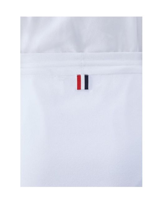 Thom Browne White Stripe Detail Mini Skirt