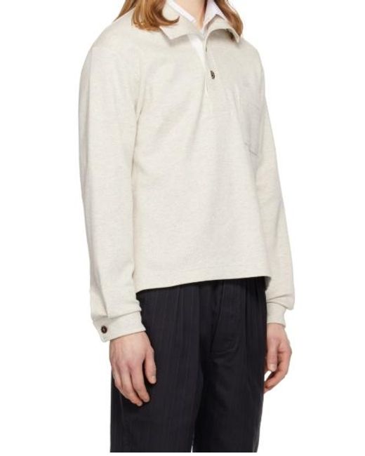 Tom Ford White Knitted Sweatshirt for men