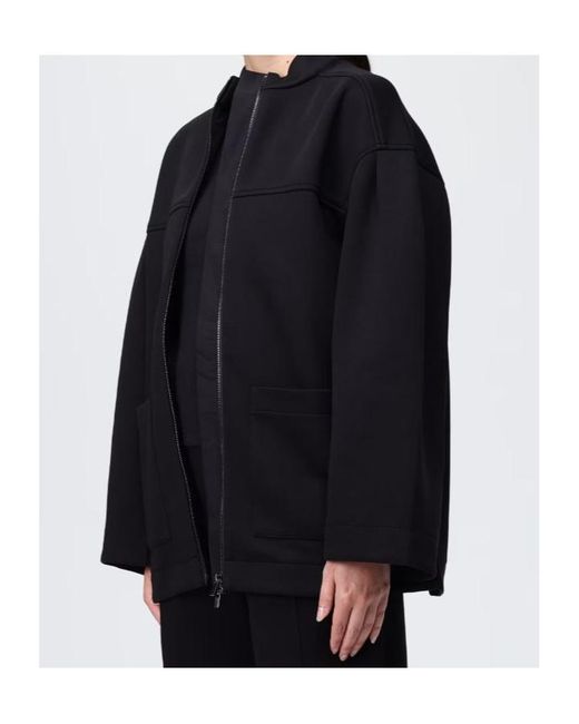 Max Mara Black Long-Sleeved Casual Jacket