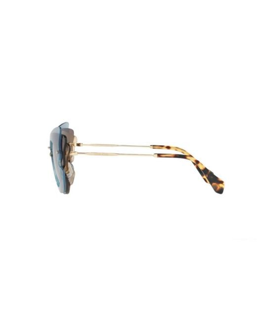 Miu Miu White Logo Sunglasses