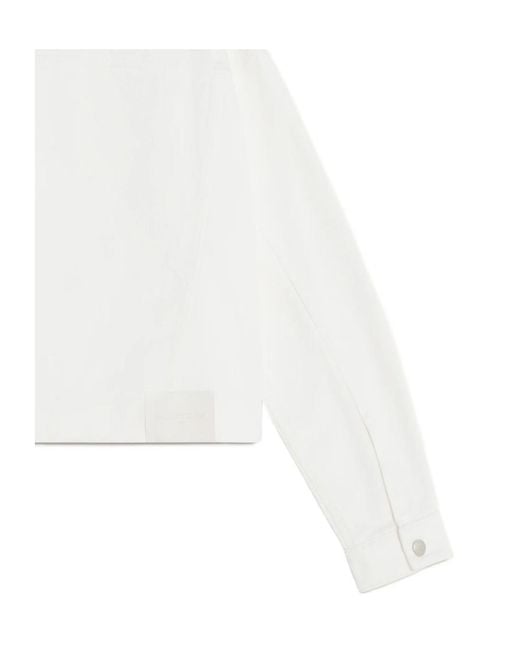 Maison Kitsuné White Maison Kitsuné Cropped Boxy Jacket