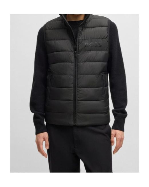 Boss Black Boss Zip-Up Quilted Gilet for men