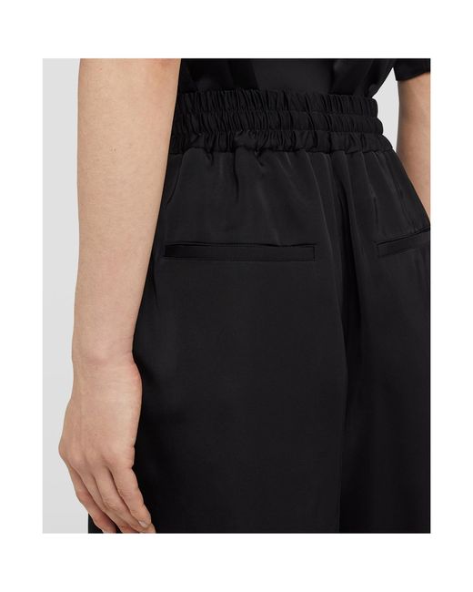 Jil Sander Black High-Waisted Knee-Length Shorts for men