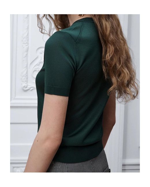 Dior Black Book Cover Short-Sleeved Fitted Sweater