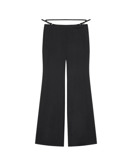 Givenchy Black Voyou Flare Tailored Pants