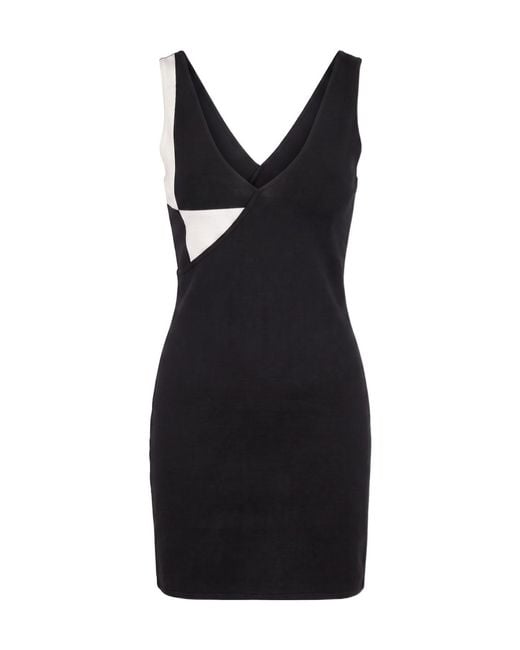 Versace Black V-Neck Dress