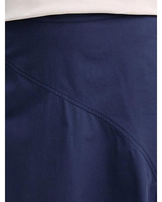 Weekend by Maxmara Blue Poplin Skirt