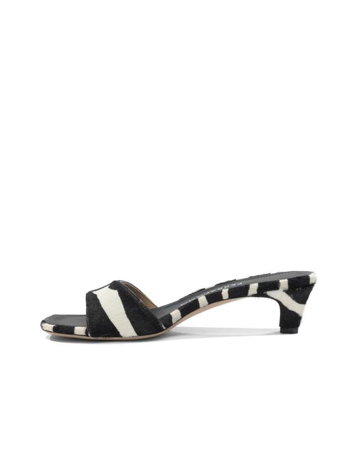 Ferragamo Black Round-Toe High-Heeled Sandals
