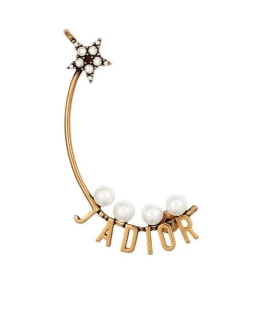 Dior Metallic Logo Earrings